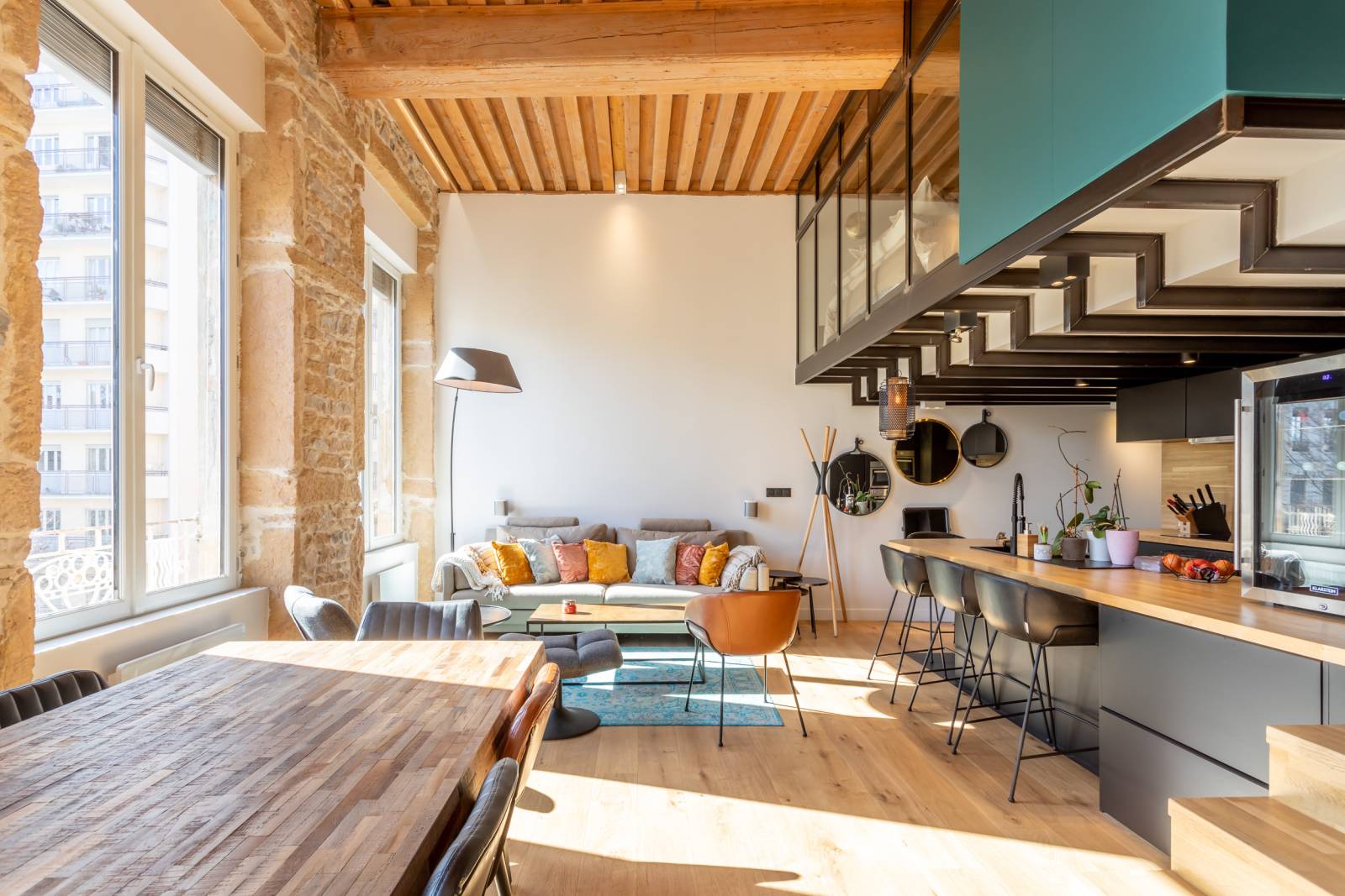 Rénovation complète et aménagement d'un appartement ancien avec mezzanine, Rue de Nuit LYON 4ème