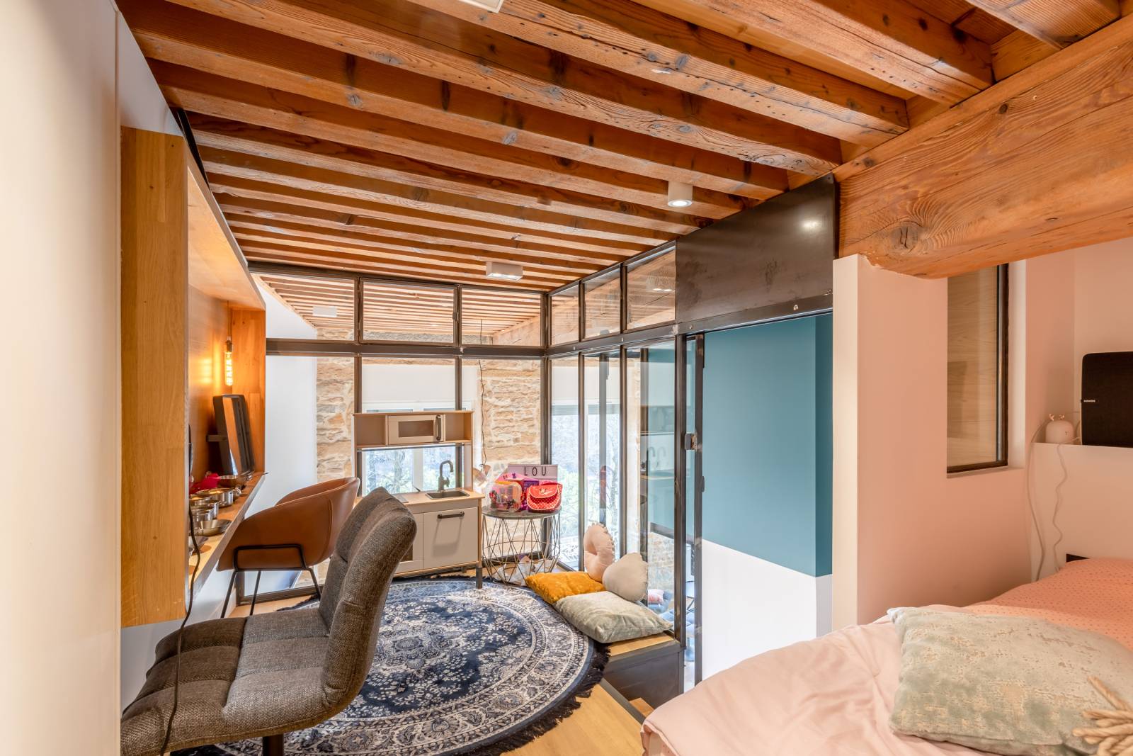 Rénovation complète et aménagement d'un appartement ancien avec mezzanine, Rue de Nuit LYON 4ème
