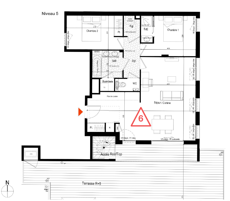 Programme de construction de 41 logements répartis en 4 bâtiments sur deux niveaux de sous-sols dénommé AB'6 à Villeurbanne/Lyon 06