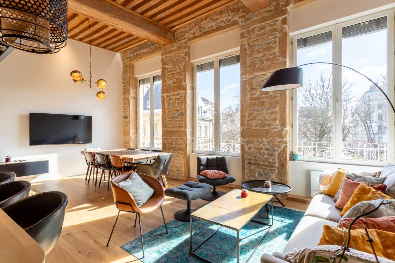 Rénovation complète et aménagement d'un appartement ancien avec mezzanine, Rue de Nuit LYON 4ème