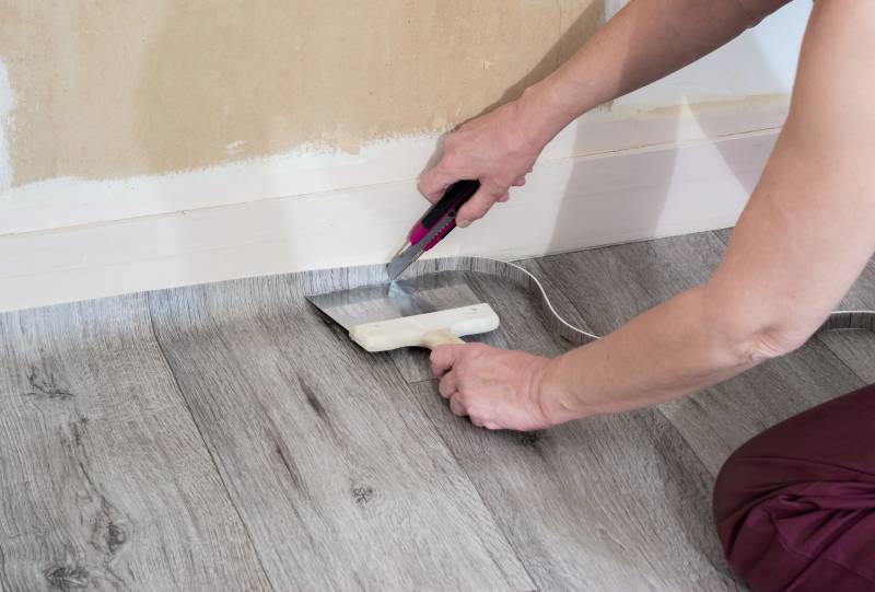 Pose de revêtement de sol PVC type Gerflor à Tassin la Demi Lune près de Lyon